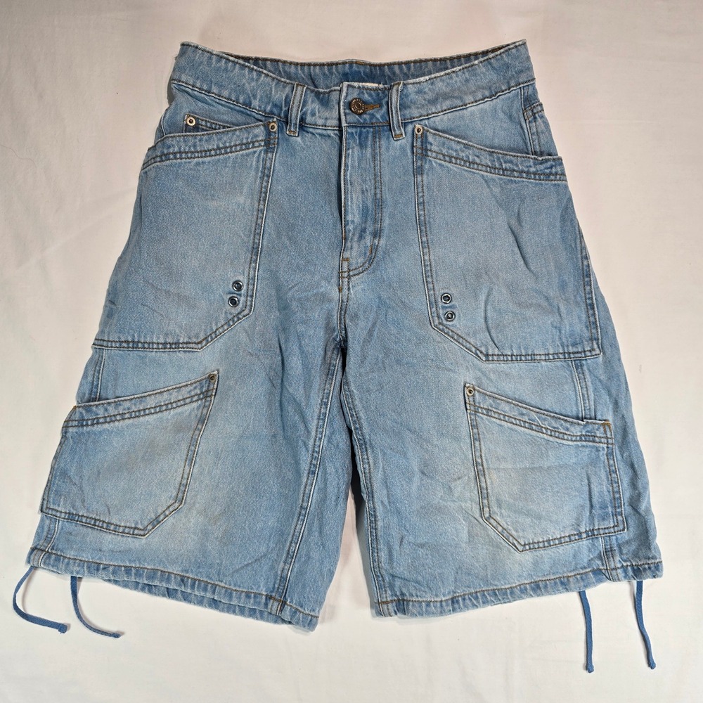 BDG Urban Outfitters Mens Light Wash Denim Cargo Shorts‎ Blue Size 27 OB1896501